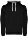 Heren Hoodie Urban Rolly SU1067 zwart-grijs